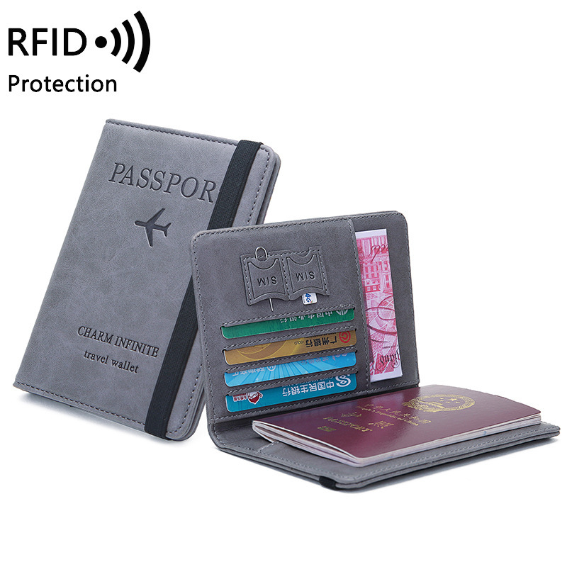 Travel Accessories Wallet - Unisex PU lederen paspoorthouder - RFID-blokkerende