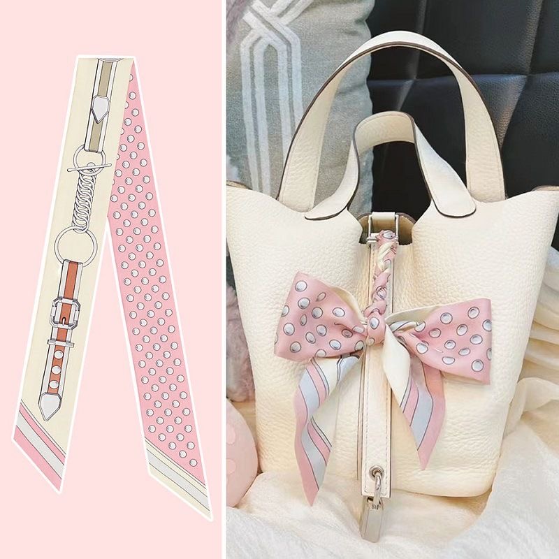 Travel Accessories For Elderly - Vrouwen Zomer Roze Polka Dot Sjaal