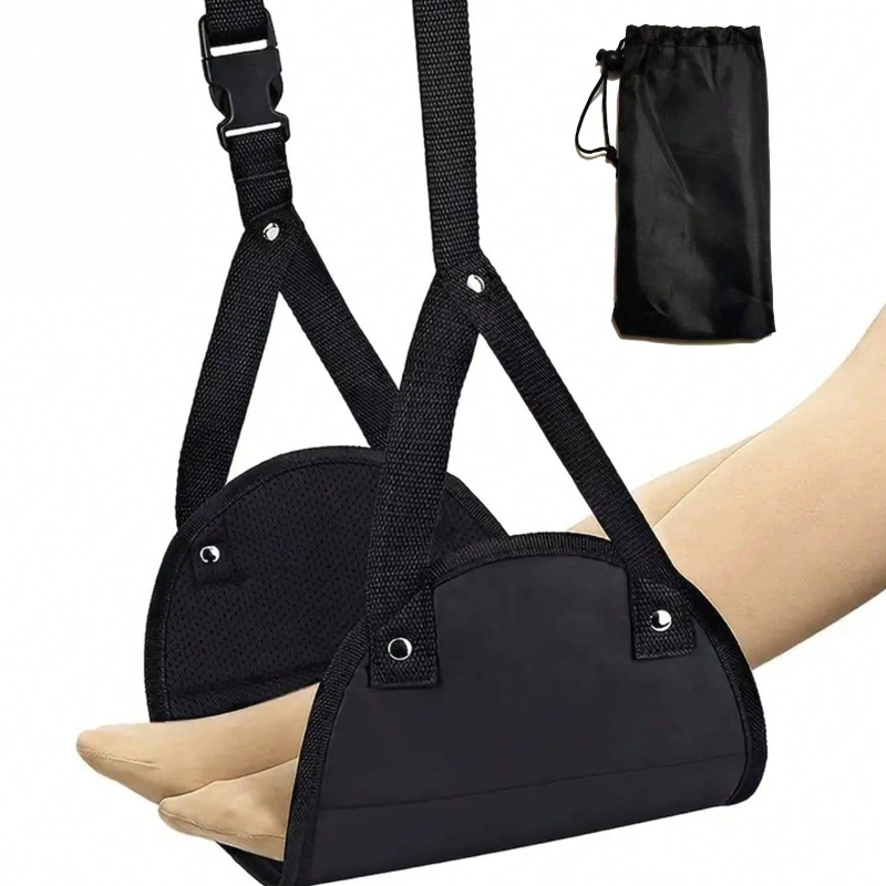 Travel Accessories In Train - Draagbare verstelbare voetsteun hangmat voor vliegtuigreizen