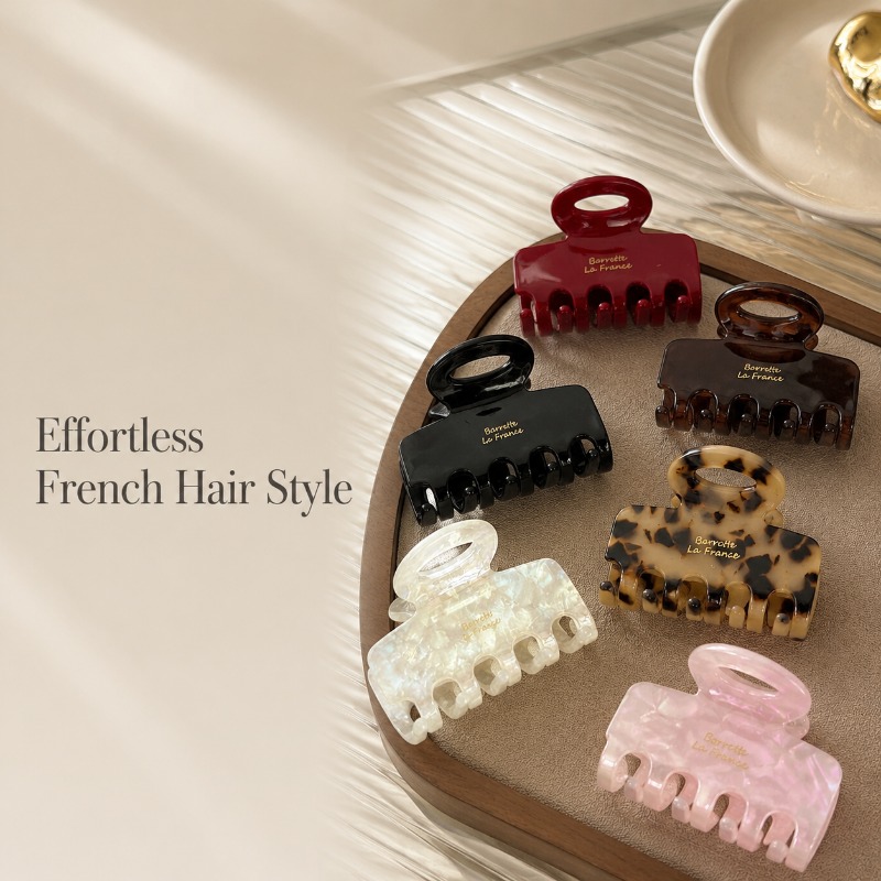 Travel Accessories For Elderly - Franse medium haar klauwclips sterke grip