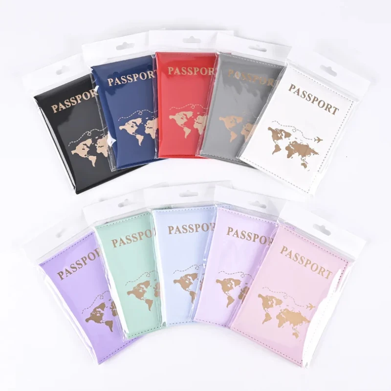Travel Accessories Wallet - Mode paspoort beschermhoes wereldpatroon reispaspoorthouder portemonnee