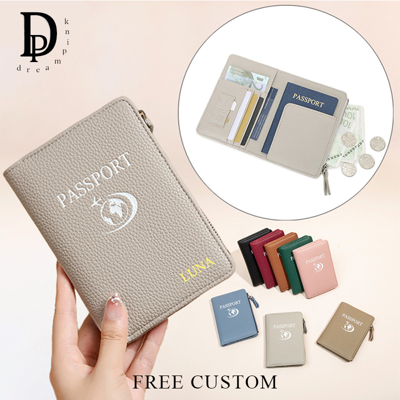 Travel Accessories Wallet - Reisvrouw RFID Gepersonaliseerde paspoorthouder PU-leer Multifunctionele