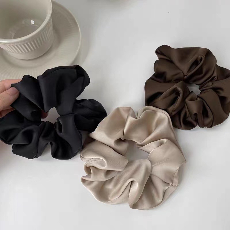 Travel Accessories For Elderly - 3 luxe satijnen haar scrunchies, zachte