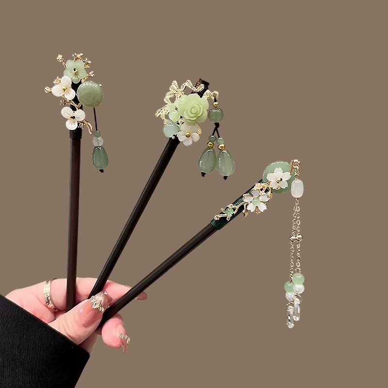 Travel Accessories New - Antieke Houten Haarspeld Dames Elegante Haarstok
