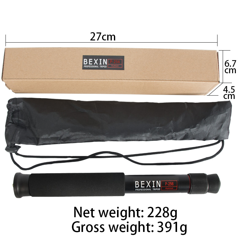 Travel Accessories Highpoint - BEXIN P256 Flexibele Aluminium Camera Monopod
