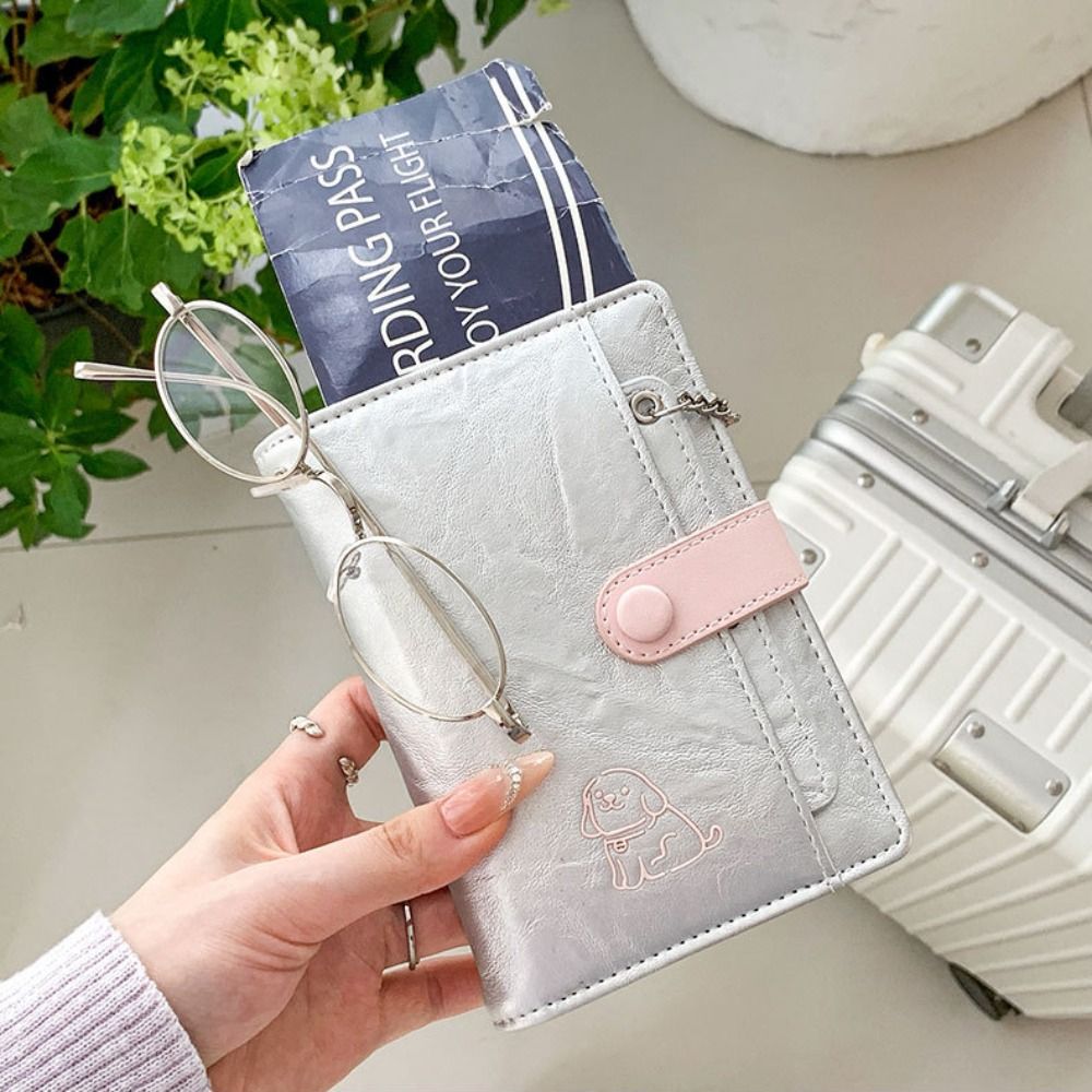 Travel Accessories Wallet - Kaarthouder PU-paspoorttas Leuke puppy-paspoorthoes Reisportemonnee Multifunctionele