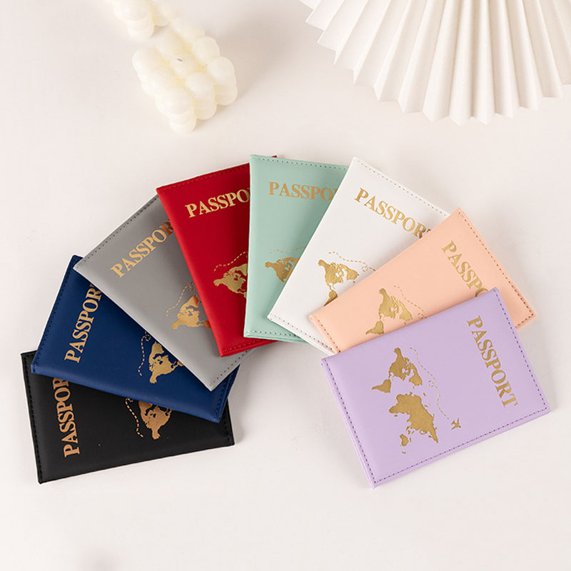Travel Accessories Wallet - Mode paspoort beschermhoes wereldpatroon reispaspoorthouder portemonnee