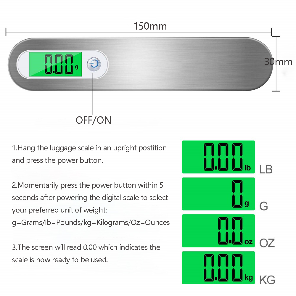 Draagbare Digitale Hangende Sc - Luggage Scale Hanging recensie en prijs