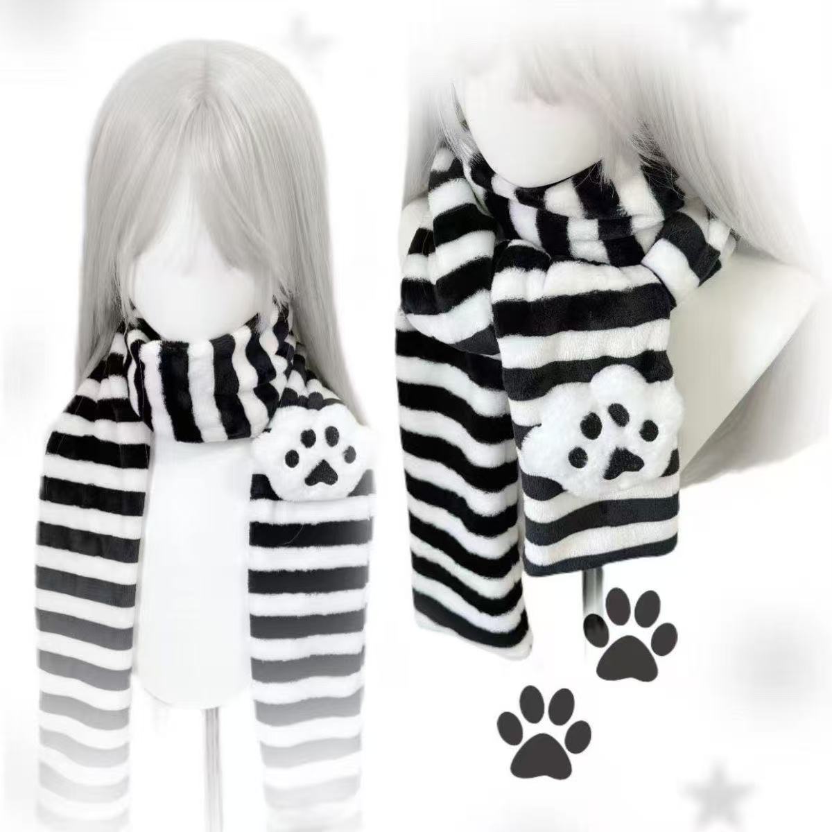 Kawaii gebreide sjaal kattenpo - Travel Accessories For Elderly recensie en prijs