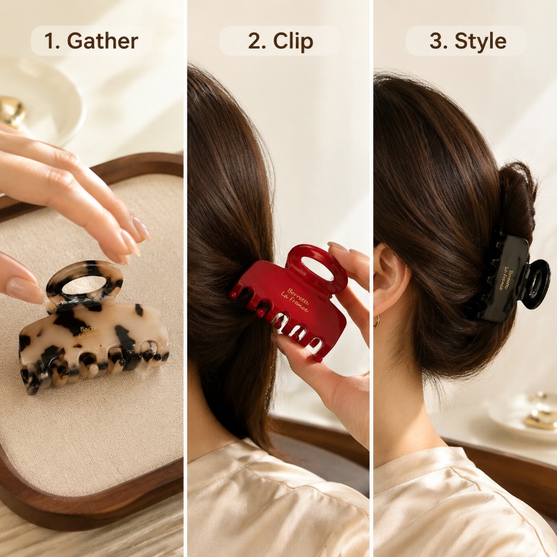Franse medium haar klauwclips  - Travel Accessories For Elderly recensie en prijs