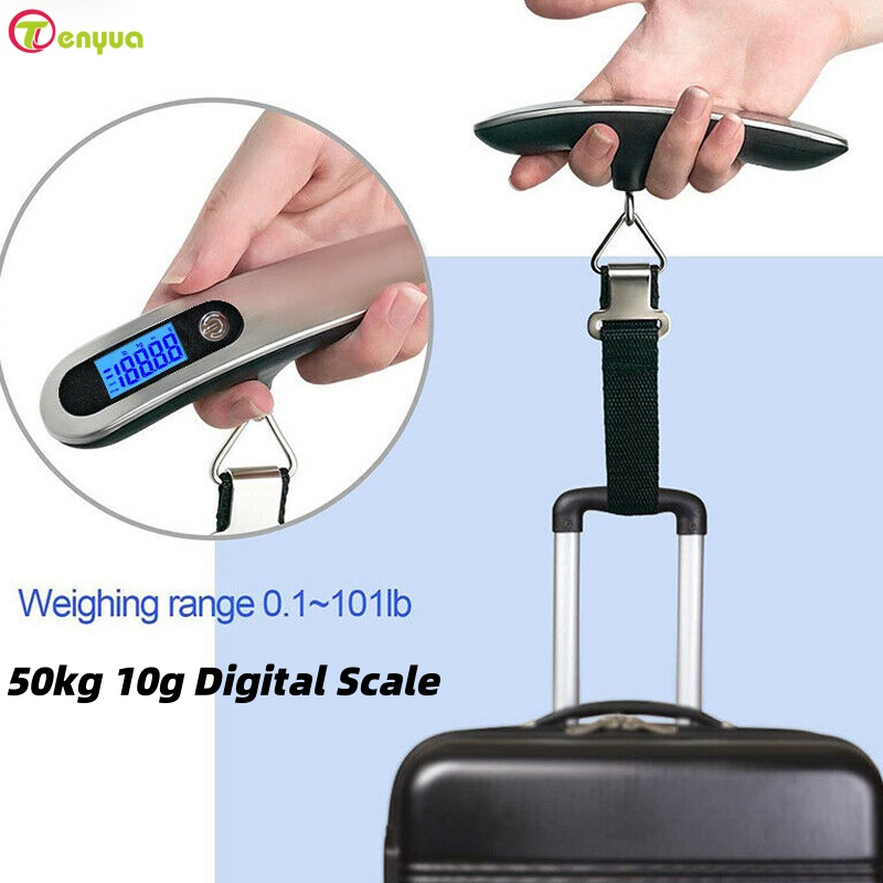 Draagbare 50kg 10g digitale we - Luggage Scale Hanging recensie en prijs
