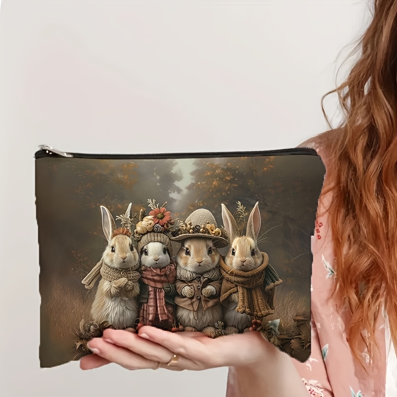 1pc Retro Paashaas Make-uptas  - Travel Accessories Needed recensie en prijs