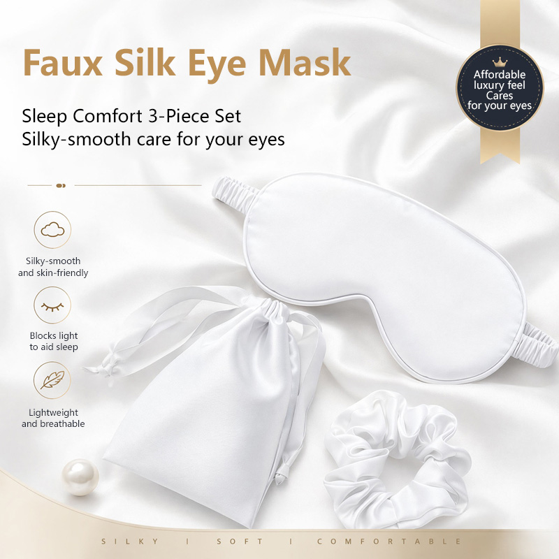 Zijden oogmasker 3-delige set  - Travel Packing Accessories recensie en prijs