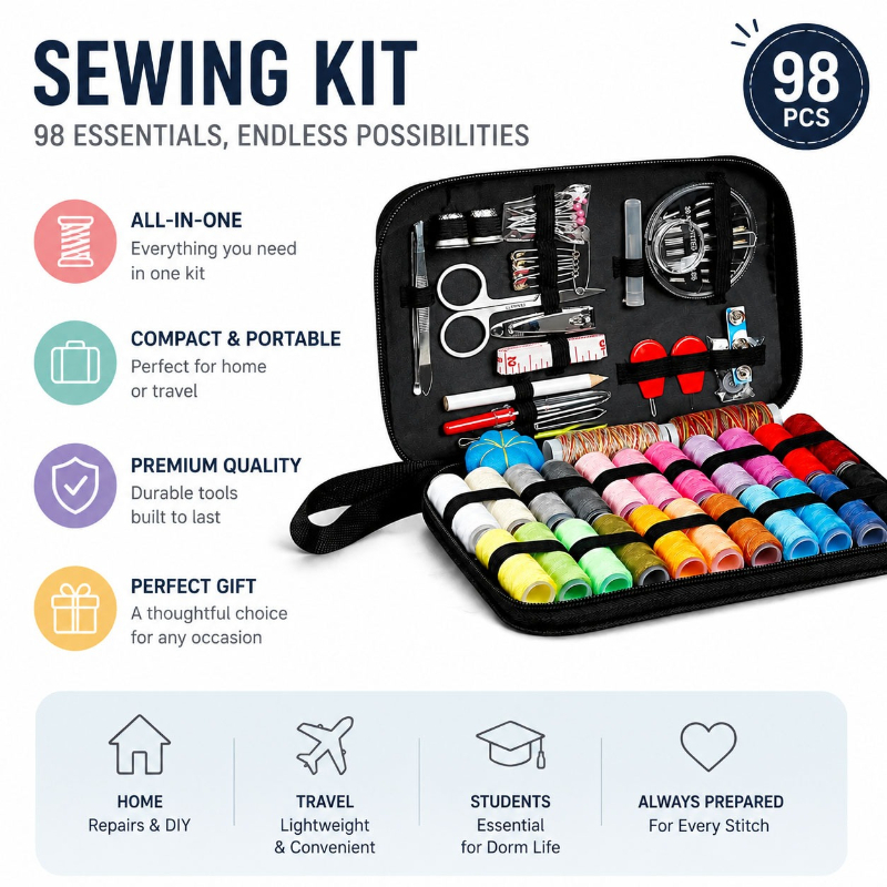 68/98-delige naaigereedschapse - Travel Accessories Kit recensie en prijs