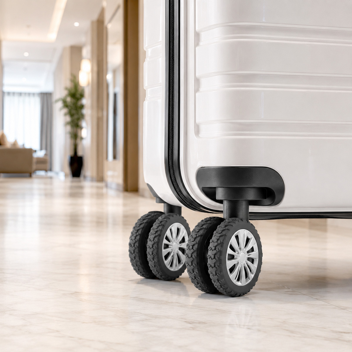8-delige kofferwielbeschermers - Travel Accessories Needed recensie en prijs