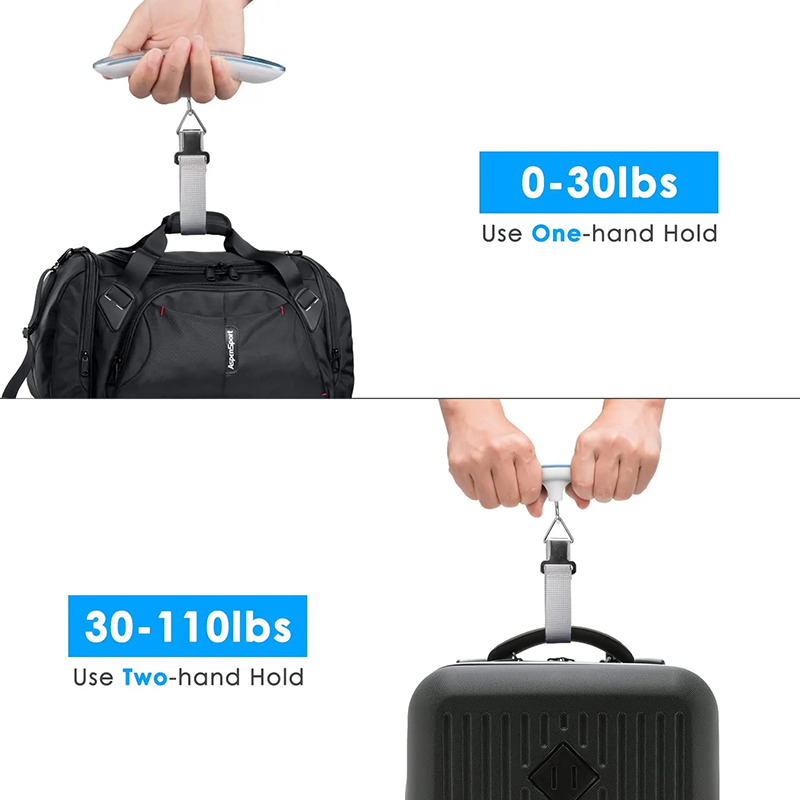 50kg/110 pond draagbare hangen - Luggage Scale Hanging recensie en prijs