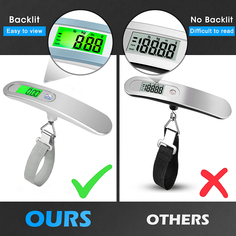 50kg/110 pond draagbare hangen - Luggage Scale Hanging recensie en prijs