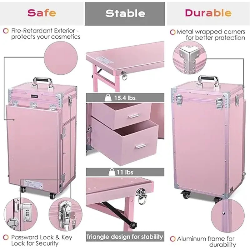 Rollende manicuretafel Opvouwb - Travel Accessories In Train recensie en prijs
